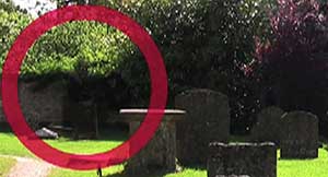 Dark ghost found in graveyard